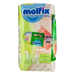 پوشک نوزادی شماره ۱ مولفیکس ۴۰ عددی