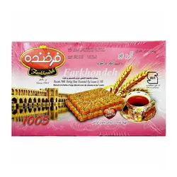 بیسکوئیت پذیرایی جو با کنجد و شوید فرخنده ۸۵۰ گرمی