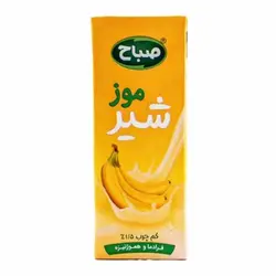 شیر موز کم چرب صباح ۲۰۰ میلی لیتر