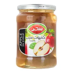 کمپوت سیب شیشه ای سحر ۵۸۰ گرمی