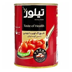 کنسرو خوراک لوبیا با سس گوجه تیلور ۴۰۰ گرمی