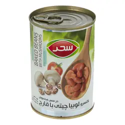 کنسرو لوبیا چیتی با قارچ سحر ۴۲۰ گرمی