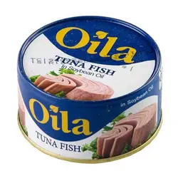 تن ماهی در روغن سویا اویلا مقدار ۱۸۰ گرم