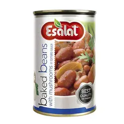 کنسرو لوبیا با قارچ اصالت ۳۸۰ گرمی