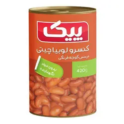 کنسرو لوبیا چیتی پیک آسان بازشو ۴۲۰ گرمی