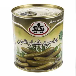 کنسرو خیارشور یک و یک وزن ۶۶۰ گرم