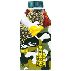 آبمیوه یانگ (چریکی) مخلوط آناناس،انبه،نارگیل،موز و پاپایا FIND THE FIGHTER IN YOU سان استار 500 میلی لیتری