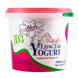 ماست کم چرب پروبیوتیک 1.2% چربی غنی شده با ویتامین D3 دامداران 1500 گرمی