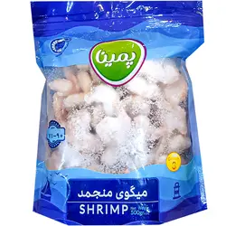 میگو خام منجمد بدون پوست، رگ و دم سایز 71 تا 90 کاله 500 گرمی