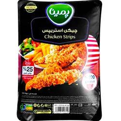 فیله مرغ چیکن استریپس منجمد کاله پمینا 400 گرمی