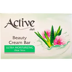 صابون صورت و بدن حاوی کرم نرم کننده با رایحه آلوئه ورا اکتیو 125 گرمی