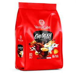 بسته مخصوص ترکیبی (کاپوچینو،کافی میکس،هات چاکلت) ونز کافه venz cafe بسته 24 عددی 23 گرمی