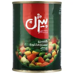 کنسرو سبزیجات مخلوط بیژن 380 گرمی