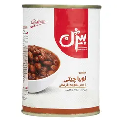 کنسرو لوبیا چیتی با سس گوجه فرنگی بیژن 380 گرمی
