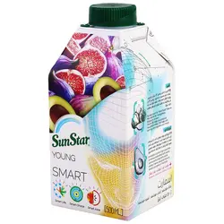 آبمیوه یانگ مخلوط انجیر،آووکادو،بلوبری،توت فرنگی،موز و پرتقال SMART سان استار 500 میلی لیتری