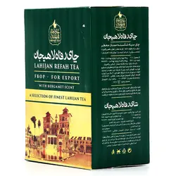 چای سیاه شکسته ممتاز معطر با عطر و طعم برگاموت رفاه لاهیجان 350 گرمی