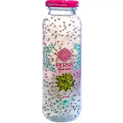 نوشیدنی بدون گاز تخم شربتی با طعم آلوئه ورا حاوی بذر ریحان PERSIS پرسیس 200 میلی لیتری