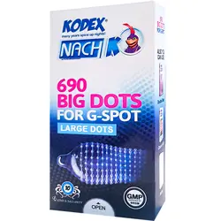 کاندوم خار درشت مدل BIG DOTS کدکس 10 عددی