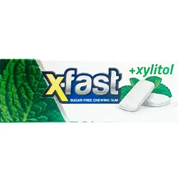 آدامس دراژه بدون شکر با طعم نعنایی ایکس فست X-fast بسته 10 عددی