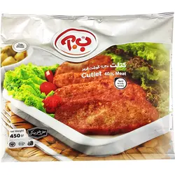کتلت 40% گوشت قرمز (کاملا پخته و منجمد) ب.آ  450 گرمی