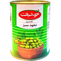 کنسرو نخود سبز (فرنگی) خوشبخت 380 گرمی