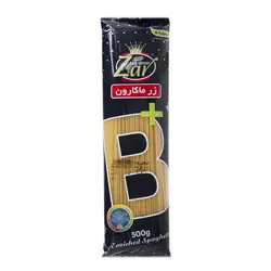 ماکارونی(اسپاگتی) 1.5 غنی شده با ویتامین های گروه B زر ماکارون 500 گرمی