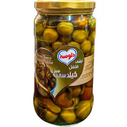 ترشی فلفل سبز گیلاسی دلوسه 680 گرمی