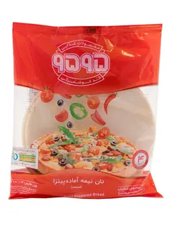 نان نیمه آماده پیتزا (منجمد) 9595 بسته 480 گرمی 4 عددی