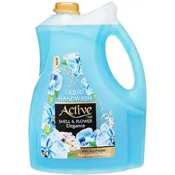 مایع دستشویی صدفی آبی حاوی پروتئین سویا اکتیو 3750 گرمی