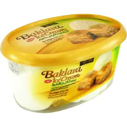 بستنی پذیرایی شیری وانیلی با باقلوا کاله 650 گرمی