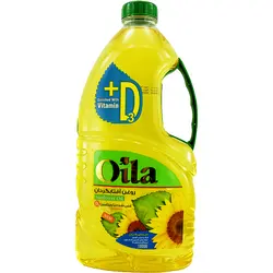 روغن آفتابگردان مخصوص پخت و پز و سالاد غنی شده با ویتامین D اویلا 1800 گرمی