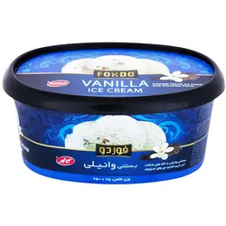 بستنی پذیرایی وانیلی فوردو با تکه های شکلات کاله 650 گرمی