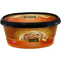 بستنی فوردو کارامل شکلات و بادام زمینی کاله 650 گرمی