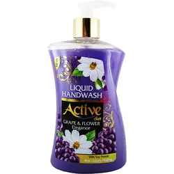 مایع دستشویی صدفی بنفش حاوی پروتئین سویا اکتیو 450 گرمی