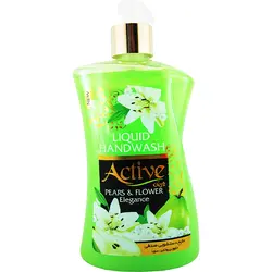 مایع دستشویی صدفی سبز حاوی پروتئین سویا اکتیو 450 گرمی