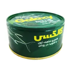 کنسرو تن ماهی گالکسی با شوید در روغن با درب آسان بازشو ۱۸۰ گرمی