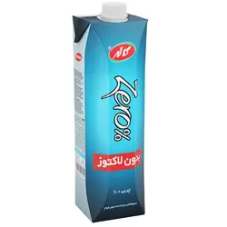 شیر زیرو (بدون لاکتوز،بدون چربی و کلسترول) استرلیزه تتراپک کاله 1000 میلی لیتری