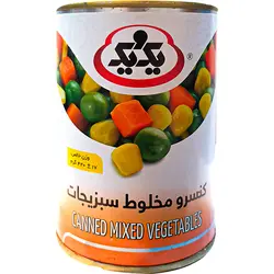 کنسرو مخلوط سبزیجات یک و یک 420 گرمی