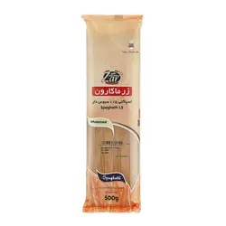 ماکارونی(اسپاگتی) 1.5 سبوس دار زر ماکارون 500 گرمی
