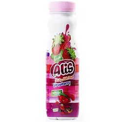 شیر توت فرنگی عالیس 200 میلی لیتری