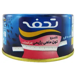 کنسرو تن ماهی رژیمی(در آب نمک) تحفه 180 گرمی