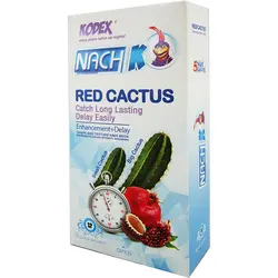 کاندوم تأخیری مدل RED CACTUS کدکس 12 عددی
