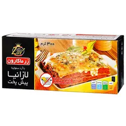 لازانیا نیمه آماده زر ماکارون ۳۰۰ گرمی