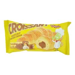 کیک کروسان با مغز کرم کاکائو فندقی شیبابا 50 گرمی