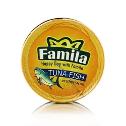 کنسرو تن ماهی در روغن سویا فامیلا ۱۸۰ گرمی