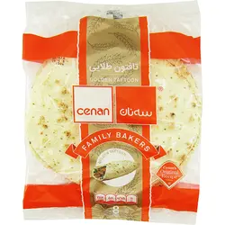 نان تافتون طلایی (ماندگاری 1 ماه در فریزر پس از تاریخ تولید) 8 عددی سه نان 450 گرمی
