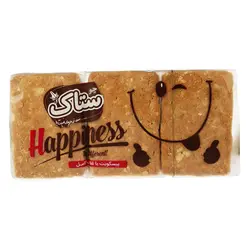 بیسکویت سبوس دار با غلات کامل Happiness ستاک 225 گرمی