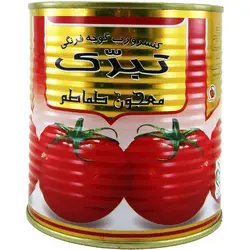 کنسرو رب گوجه فرنگی قوطی با درب آسان باز شو تبرک ۸۰۰ گرمی
