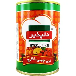 کنسرو لوبیا چیتی با قارچ دلپذیر 420 گرمی