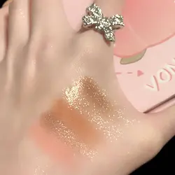 پالت سایه چشم هلو وونگی VONGEE مدل نرمالو دار  18 رنگ